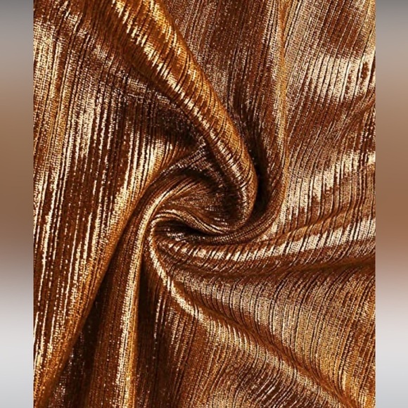 NWT Copper Metallic Romper XS - Picture 5 of 5